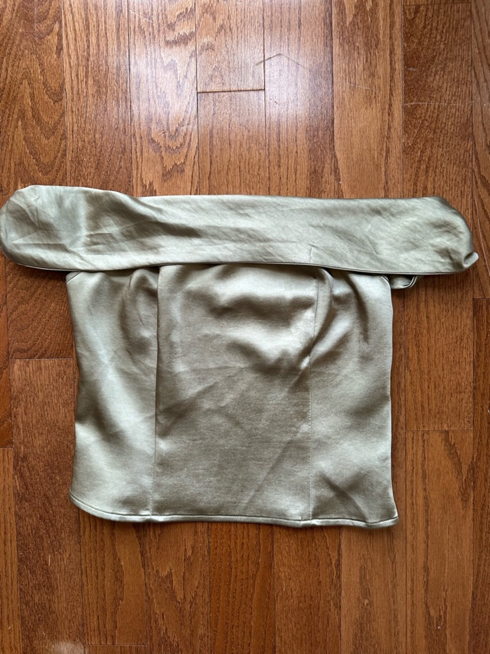 Meshki Sage Green Off Shoulder Corset Top Zip Back Size S - Picture 2 of 6